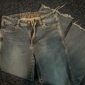 Wrangler Women's Classic Flare ish Jeans - Dark Blue